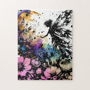 Watercolor Fairy Garden Jigsaw Puzzle