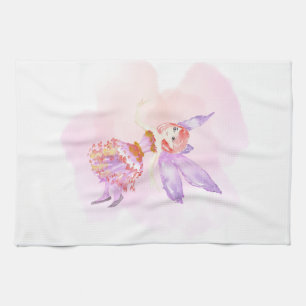  "Watercolor Fairy" Tea Towel