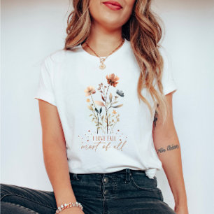 Watercolor Fall Flowers for Fall Lovers T-Shirt