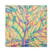 Watercolor Fall Leaf Custom Magnet
