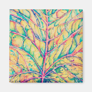 Watercolor Fall Leaf Custom Magnet