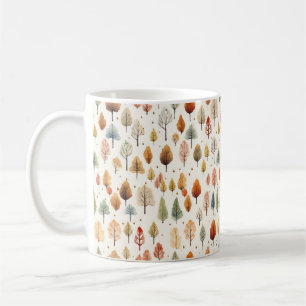 Watercolor Fall Pattern Coffee Mug
