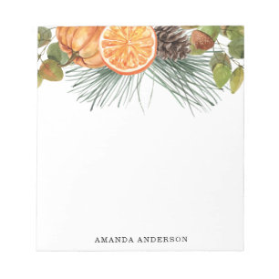 Watercolor Fall Personalized Notepad