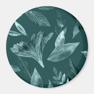 Watercolor fallen leaves 10 magnet