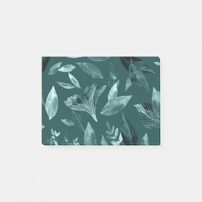 Watercolor fallen leaves 10 post-it notes (Front)