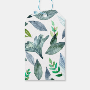 Watercolor fallen leaves 11 gift tags