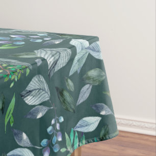 Watercolor fallen leaves 5 tablecloth