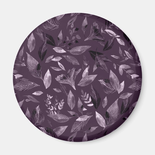 Watercolor fallen leaves 7 magnet (Front)