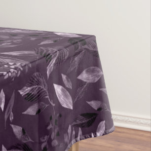 Watercolor fallen leaves 7 tablecloth