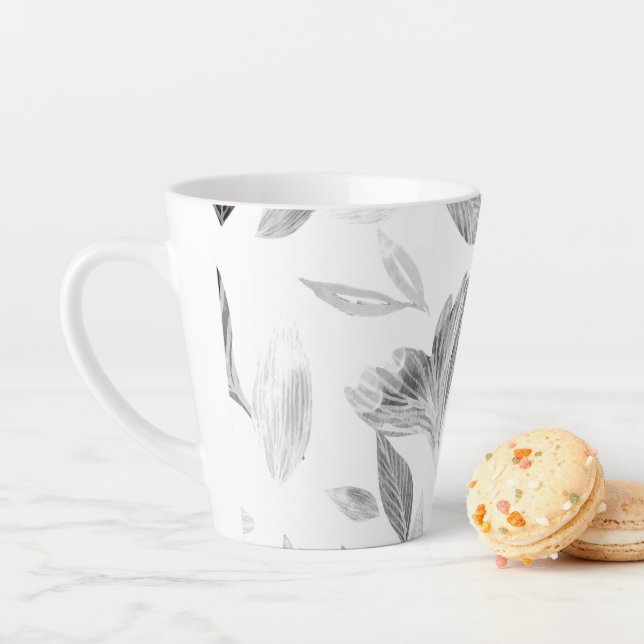 Watercolor fallen leaves 8 latte mug (In Situ)