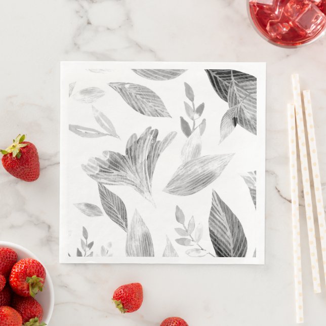 Watercolor fallen leaves 8 napkin (Insitu)