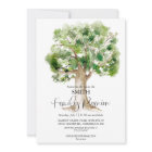 Watercolor Family Tree Family Reunion QR Code