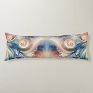 Watercolor Fantasy Floral Romantic Pattern Body Pillow