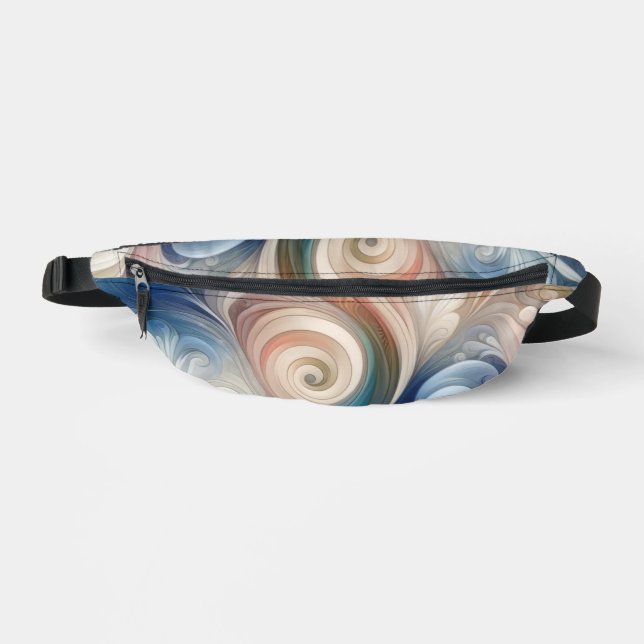 Watercolor Fantasy Floral Romantic Pattern Fanny Pack (Front)