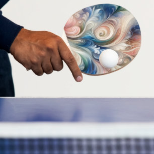 Watercolor Fantasy Floral Romantic Pattern Ping Pong Paddle