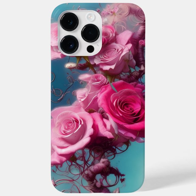 WATERCOLOR FANTASY  PINK ROSES Case-Mate iPhone CASE (Back)