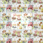 Watercolor Farm Animals Baby Nursery