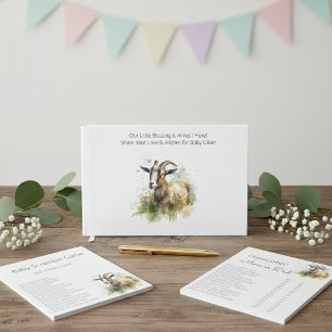 Watercolor Farmhouse Goat, custom  Notepad