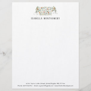 Watercolor Fashion Design Letterhead Personalized