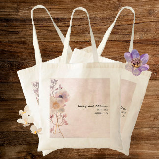 Watercolor Faye Floral Tote Bag