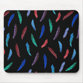 Watercolor Feathers Mousepad