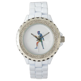 watercolor fencing watch