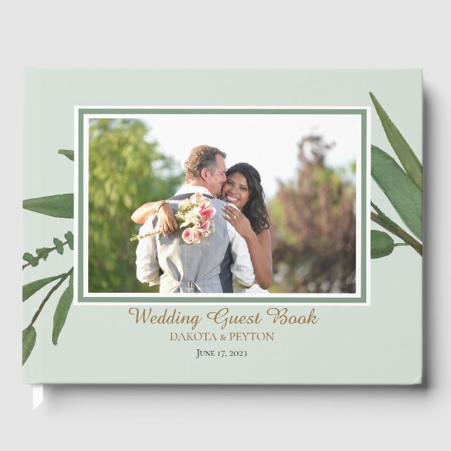 Watercolor Feuille 07b Livre d'invité Mariage (Recto)