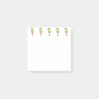Watercolor Fire-tailed Myzornis Post-it Notes