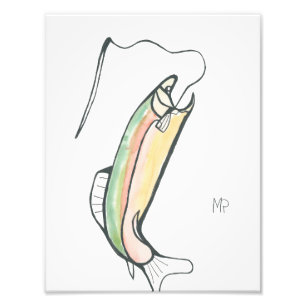 Watercolor Fish Photo Print