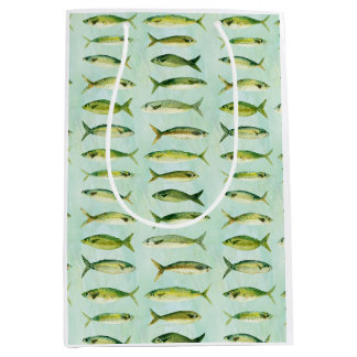 Watercolor Fish Roll Medium Gift Bag