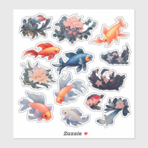 Watercolor Fish Scrapbook Stationery