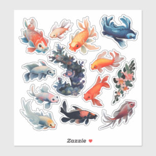 Watercolor Fish Scrapbook Stationery