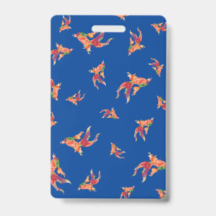 watercolor fish Teacher Hall Pass Badge