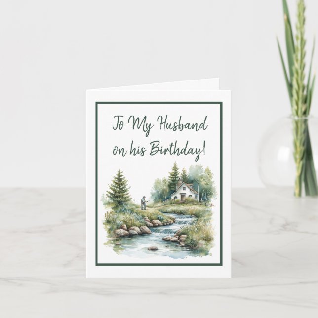Watercolor Fishman par Stream Carte d'anniversaire (Devant)