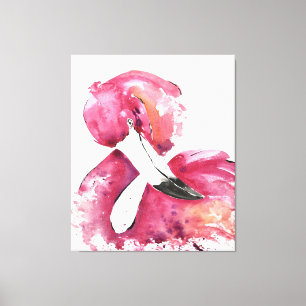 Watercolor Flamingo Gifts Lover Flamingo Lovers Canvas Print