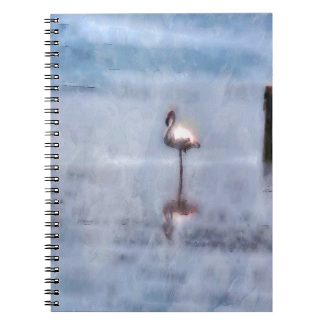 Watercolor Flamingo Notebook (Front)