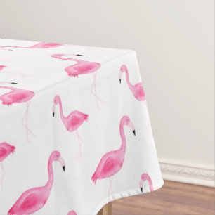 Watercolor Flamingo Pattern Tablecloth
