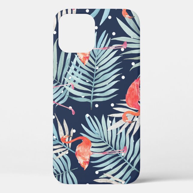 Watercolor Flamingo: Pink Tropical Elegance. Case-Mate iPhone Case (Back)