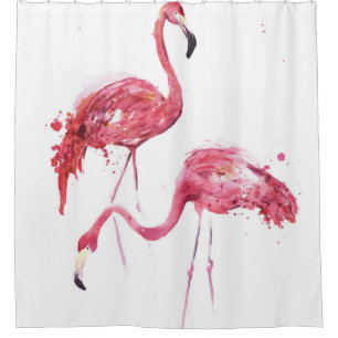 Watercolor Flamingos, Elegant Design.