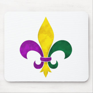 watercolor fleur de lis mouse pad