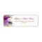 Watercolor Floral Amethyst Wedding Address Labels
