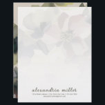 Watercolor Floral and Greenery Stationery<br><div class="desc">Elevate your correspondence with this elegant watercolor floral and greenery stationery featuring a beautiful dusty pink and earth tone green colour palette. The stationery can be personalized with your name and contact information n a deep grey script font in the lower thirds. Perfect for sending thoughtful notes, thank you cards,...</div>