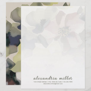 Watercolor Floral and Greenery Stationery