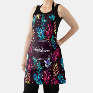 Watercolor Floral Apron