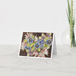 Watercolor Floral Art Notecard