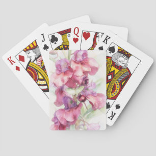 Watercolor Floral Art Playing Cards