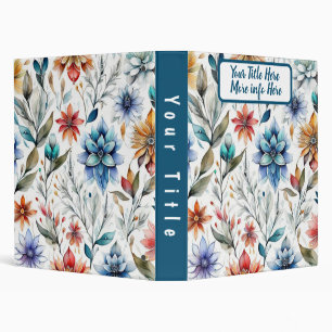 Watercolor Floral Beauty Binder