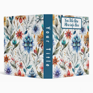 Watercolor Floral Beauty Binder