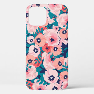 Watercolor Floral Bouquet: Vintage Peonies. iPhone 12 Case