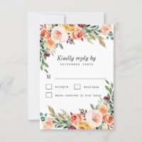 Watercolor Floral Buffet Blush Burgundy Wedding